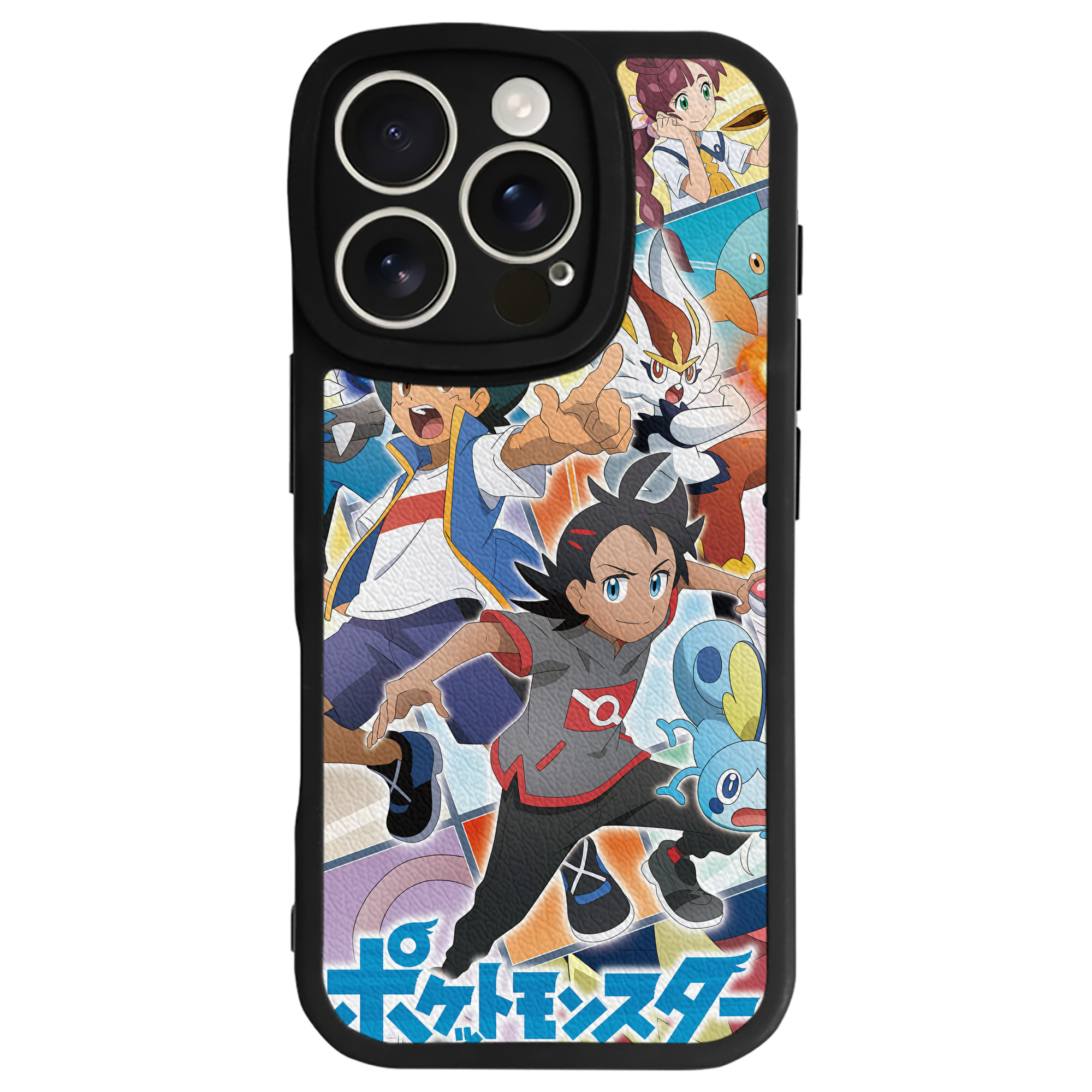 （画像用） ポケットモンスター Pokémon 【iPhone 16シリーズ対応】シリコンスマホケース（レザー調） 材質：シリコン